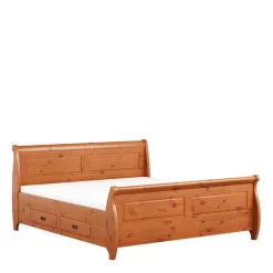 Clearance Wohnen Landhaus Bett in 140x200 mit Schubladen - Lusanne