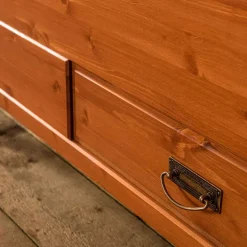 Clearance Wohnen Landhaus Bett in 140x200 mit Schubladen - Lusanne