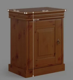 Clearance Wohnen Landhaus Bett in 140x200 mit Schubladen - Lusanne
