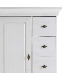 Outlet Wohnen Landhaus Brotschrank Satumare in Weiß
