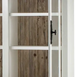 Clearance Wohnen Landhaus Buffet Schrank in Weiß Pinie Nedita 184 cm breit