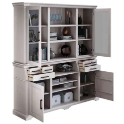 Best Wohnen Landhaus Buffetschrank in Weiß Kiefer gewachst - Curcay