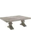 Discount Wohnen Landhaus Design Couchtisch in Eiche Grau - Luisanes