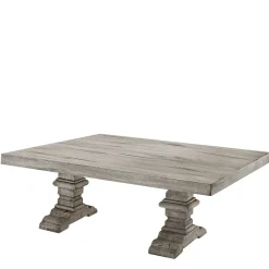 Discount Wohnen Landhaus Design Couchtisch in Eiche Grau - Luisanes
