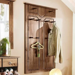 Outlet Wohnen Landhaus Flureinrichtung in Dunkelbraun - Yemisa (vierteilig)