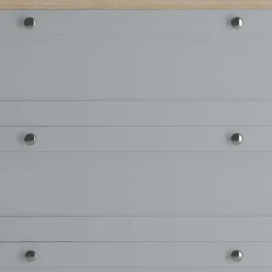 Clearance Wohnen Landhaus Flurkommode in Grau mit Eiche - Rino