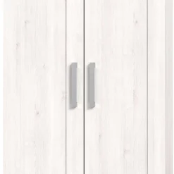 Discount Wohnen Landhaus Flurschrank in Holzoptik Lärche Weiß - Tocella