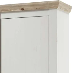 Outlet Wohnen Landhaus Garderoben Möbel zweifarbig - Nedita (dreiteilig)