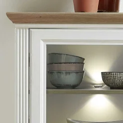 Best Wohnen Landhaus Highboard beleuchtet - Sinolita