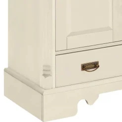 Hot Wohnen Landhaus Highboard in Creme gewachst - Rospus