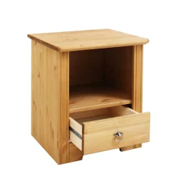 Hot Wohnen Landhaus Holzbett & Nachttische - Imressa (dreiteilig)