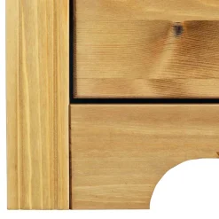 Hot Wohnen Landhaus Holzbett & Nachttische - Imressa (dreiteilig)