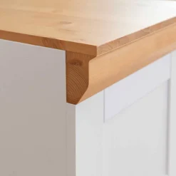 Outlet Wohnen Landhaus Holztruhe aus Kiefer Massivholz - Saluts