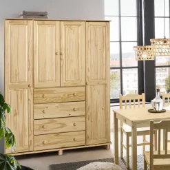 Sale Wohnen Landhaus Kleiderschrank aus Kiefernholz - Lajuna