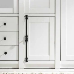 Discount Wohnen Landhaus Kleiderschrank Chelles in Weiß mit Spiegel