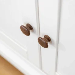 Clearance Wohnen Landhaus Kommode in Weiß und Braun - Zalya