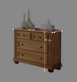 Clearance Wohnen Landhaus Kommode Terezza aus Fichte Massivholz
