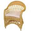 Sale Wohnen Landhaus Korbsessel in Beige Rattan - Witenga