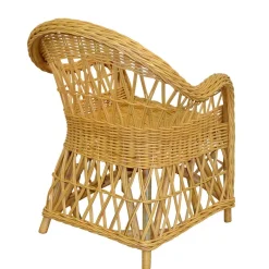 Sale Wohnen Landhaus Korbsessel in Beige Rattan - Witenga