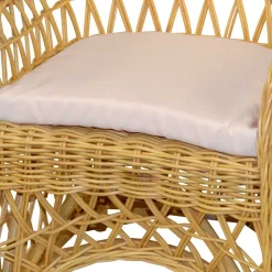 Sale Wohnen Landhaus Korbsessel in Beige Rattan - Witenga