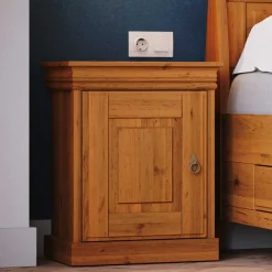 Discount Wohnen Landhaus Nachtschrank in Honigfarben - Lusanne