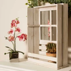 New Wohnen Landhaus Regal im Fenster Look - Sialom