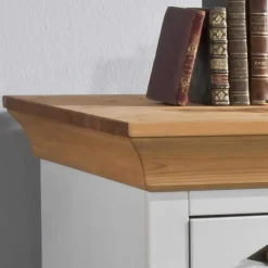 New Wohnen Landhaus Schreibtisch Sibiuta in Weiß