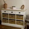 Outlet Wohnen Landhaus Sideboard Calavon mit Körben