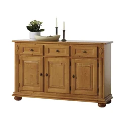 New Wohnen Landhaus Sideboard Terezza aus Fichte Massivholz