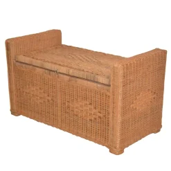 New Wohnen Landhaus Sitztruhe aus Rattan - Momiji