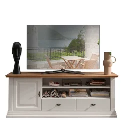 Hot Wohnen Landhaus Style TV Board in Weiß - Henry