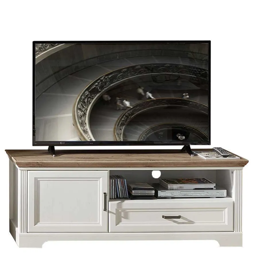 Outlet Wohnen Landhaus TV Bank & Highboard - Sinolita (zweiteilig)