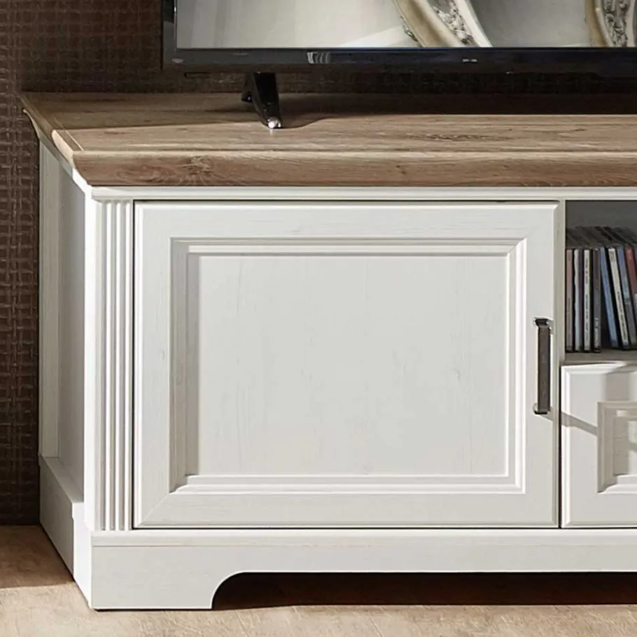 Outlet Wohnen Landhaus TV Bank & Highboard - Sinolita (zweiteilig)