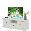Online Wohnen Landhaus TV Board in Weiß lackiert - Lucos