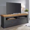 New Wohnen Landhaus TV Element in Grau - Ustricia