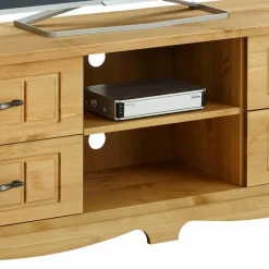 Discount Wohnen Landhaus TV Möbel aus Kiefer Massivholz - Vanpos
