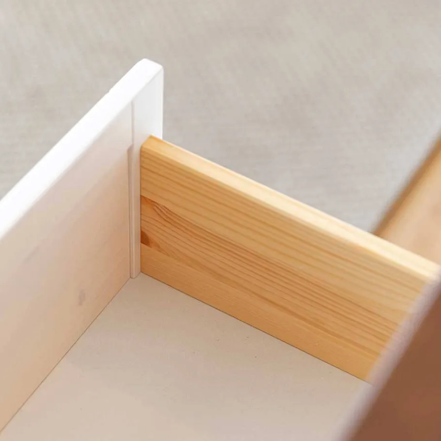 Discount Wohnen Landhaus TV-Board aus Kiefer zweifarbig - Zalya