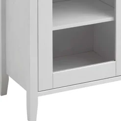 Online Wohnen Landhaus Vitrine fürs Badezimmer in Weiß - Satumare