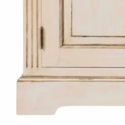 Online Wohnen Landhaus Vitrine in Creme Weiß - Helsing