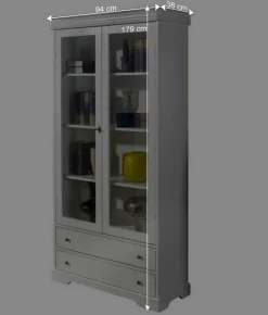 Sale Wohnen Landhaus Vitrine mit Doppeltür - Zarinas
