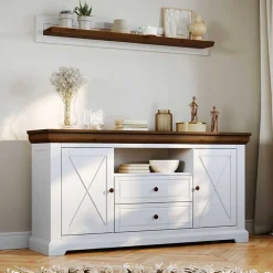 Clearance Wohnen Landhaus Wandboard aus Kiefer Massivholz - Zalya