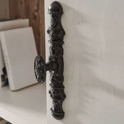New Wohnen Landhaus Wohnmöbel Kombination Nedita in Weiß (vierteilig)