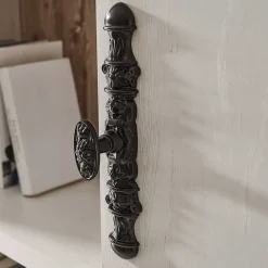 Hot Wohnen Landhaus Wohnmöbel Set mit Sideboard Nedita in Weiß mit Pinie Shabby (vierteilig)