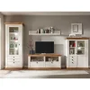 Hot Wohnen Landhaus Wohnzimmer Anbauwand Set - Diatara (vierteilig)