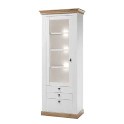 Hot Wohnen Landhaus Wohnzimmer Anbauwand Set - Diatara (vierteilig)