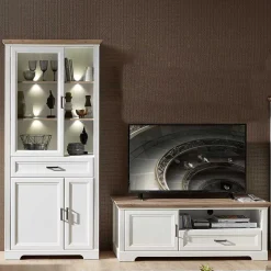 Clearance Wohnen Landhaus Wohnzimmer Möbel beleuchtet - Sinolita (zweiteilig)