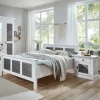 Outlet Wohnen Landhausbett in Weiß & Grau - Urezzas