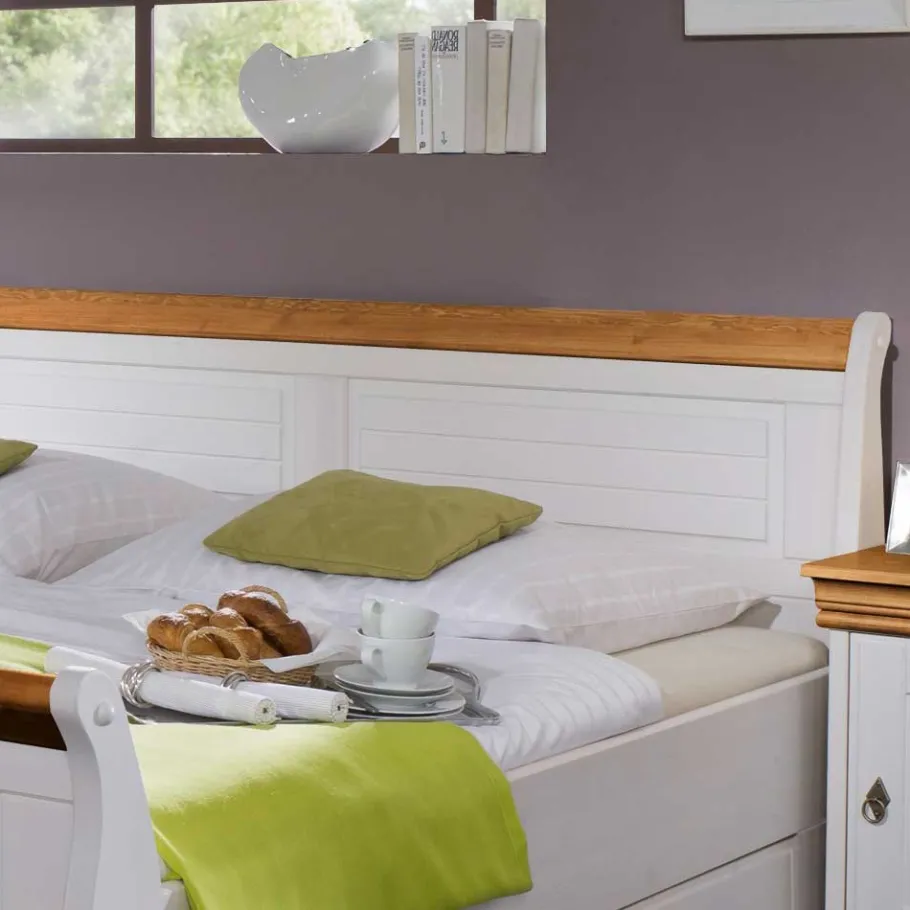 Sale Wohnen Landhausbett Sicilianu aus Kiefer Massivholz