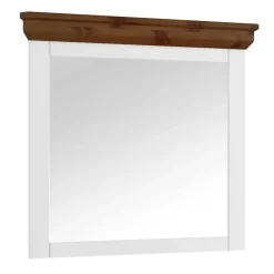 Sale Wohnen Landhausspiegel in Weiß und Braun - Zalya