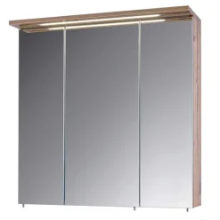 Clearance Wohnen LED Bad-Spiegelschrank in Touchwood - Dadros